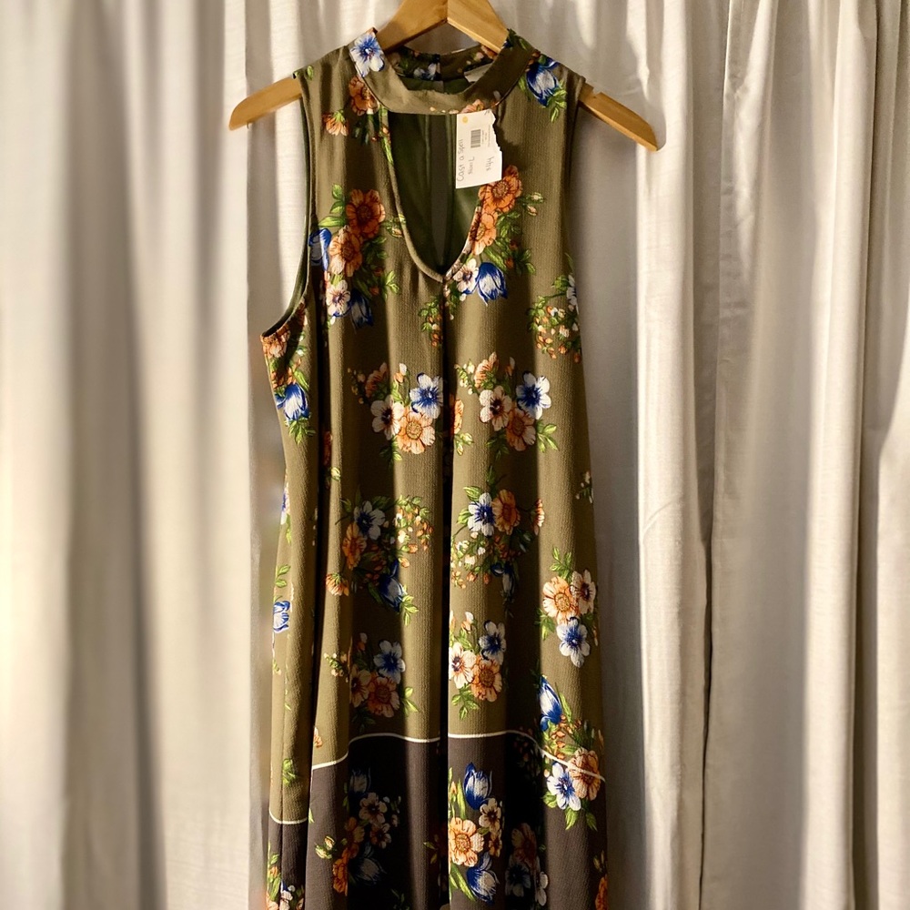 Floral dress.